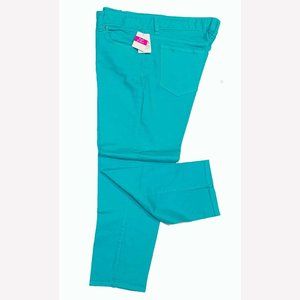 Fresh Produce turquoise DEMIN CAPRI NWT Sz Medium